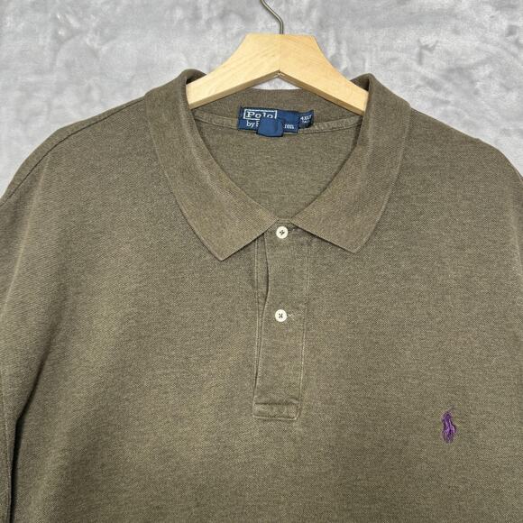 Polo Ralph Lauren Other - Polo Ralph Lauren Polo Shirt Mens 4XL Tall Olive Embroidered Pony Short Sleeve